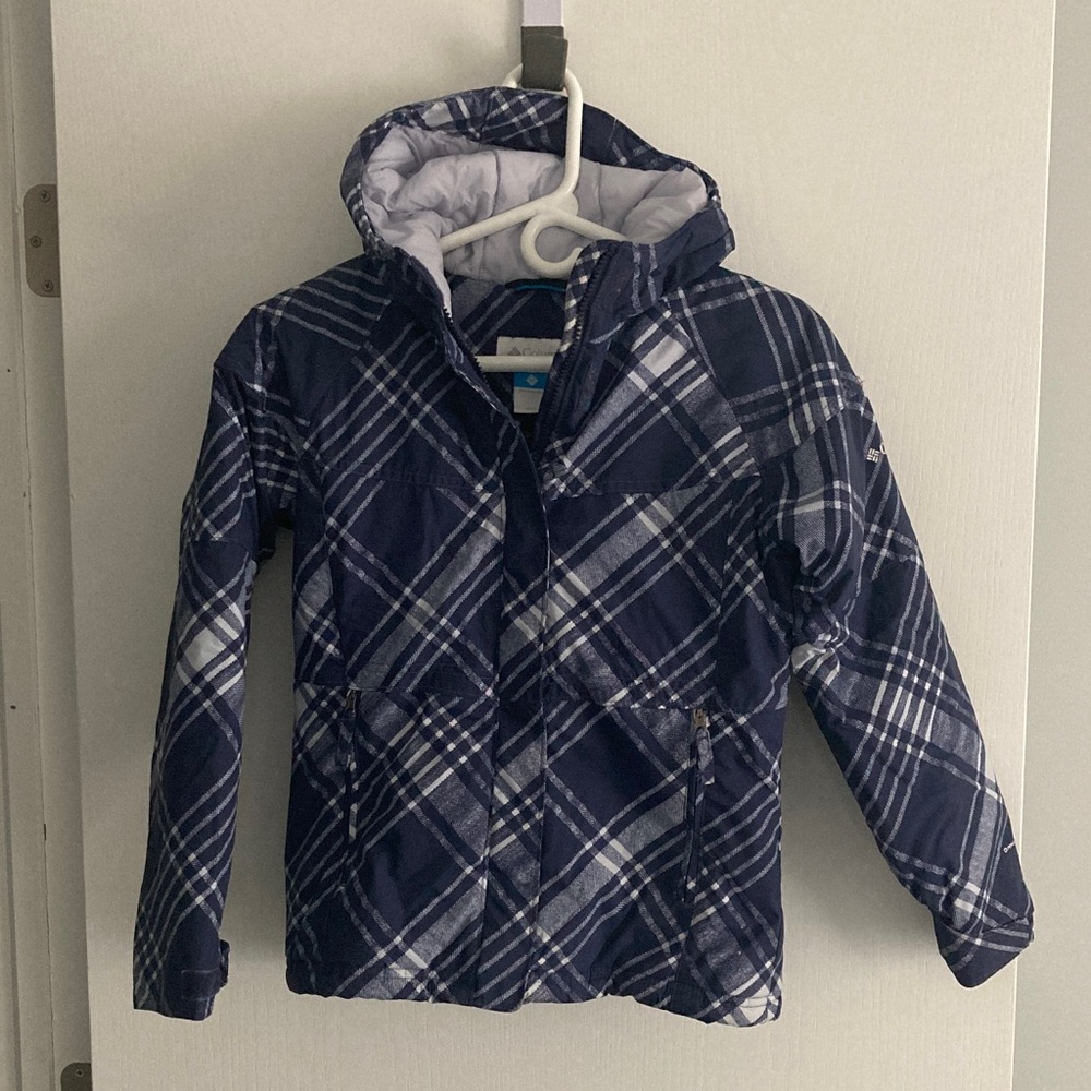 Columbia navy warm winter coat Omni shield girls’ 10/12